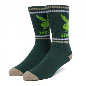 Accesorios Playboy x HUF Rabbit Head Crew Hombre Verdes | PLBY-592926