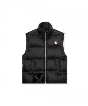 Chamarras Playboy N950PB Puffer Vest Hombre Negros | PLBY-593069
