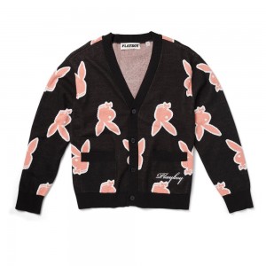 Chamarras Playboy Repeating Rabbit Head Cardigan Hombre | PLBY-593060