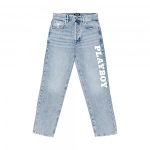 Pantalon Playboy Lifestyle Legging Mujer Azules | PLBY-592826