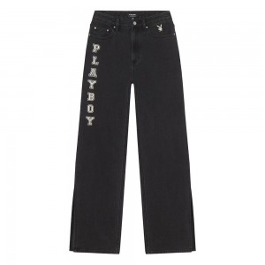 Pantalon Playboy Long Silk Mujer | PLBY-592823