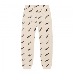 Pantalones Jogger Playboy Checkerboard Mujer Grises | PLBY-592754