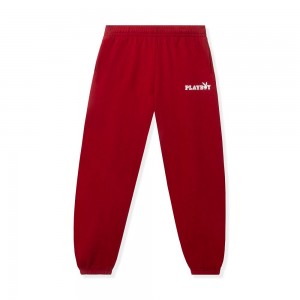 Pantalones Jogger Playboy Fabulous 50s Greaser - 3pcs Set Mujer Rojos Oscuro | PLBY-592781