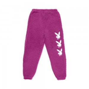 Pantalones Jogger Playboy Sports Club Mujer Morados Oscuro | PLBY-592752