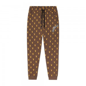 Pantalones Jogger Playboy x John Richmond Repeating Rabbit Head Hombre Marrom | PLBY-592972