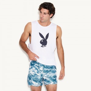 Short Playboy 15" Liquid Board Hombre Morados | PLBY-592959