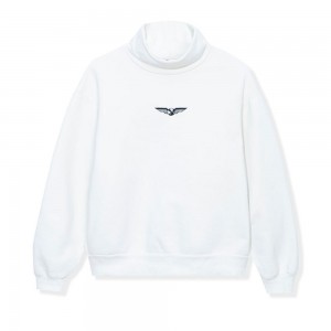 Sudadera Playboy Aviation Wings High Neck Hombre Moutarde | PLBY-593078