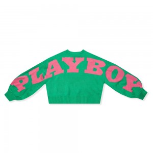 Sudadera Playboy Beaded Rainbow Mujer Verdes | PLBY-592862