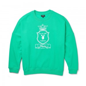 Sudadera Playboy Crush Mujer Verdes | PLBY-592850