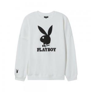 Sudadera Playboy The Cozy Sleep Bunny Mujer Blancos | PLBY-592867