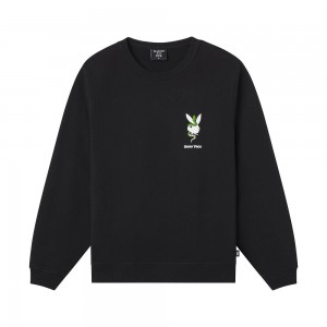 Sudadera Playboy x The Great Frog Hombre Negros | PLBY-593100