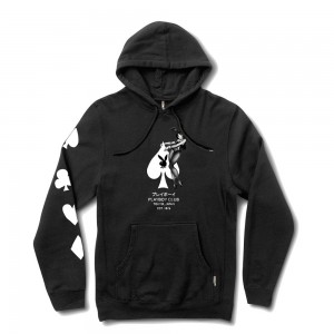 Sudadera con Capucha Playboy Ace of Spades Hombre Negros | PLBY-593010