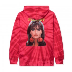 Sudadera con Capucha Playboy December 1966 Tie Dye Cover Hombre Rojos | PLBY-593079