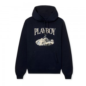 Sudadera con Capucha Playboy Ski feat. Holly Cook from Girls of Invierno 1984 Hombre Vino | PLBY-593052