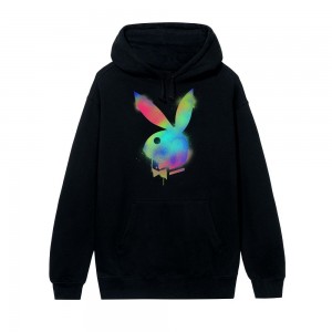 Sudadera con Capucha Playboy Spray Paint Logo Hombre Multicolor | PLBY-593054