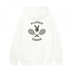Sudadera con Capucha Playboy Tenis Club Hombre Blancos | PLBY-593055