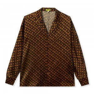 T-shirt Playboy 1953 Zip-Up Mujer Marrom | PLBY-592895