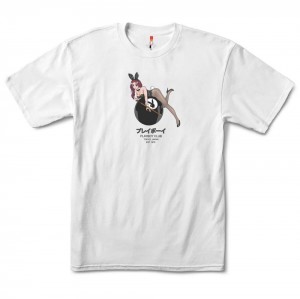 T-shirt Playboy 8-Ball Tokyo Club Hombre Blancos | PLBY-593136