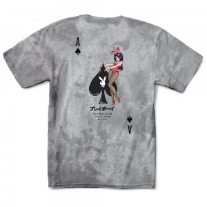 T-shirt Playboy Ace of Spades Tie-Dye Hombre | PLBY-593115