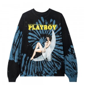 T-shirt Playboy December 1973 Cover Tie-Dye Long Sleeve Hombre | PLBY-593172
