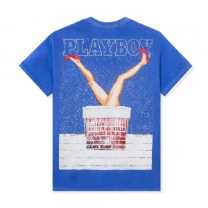 T-shirt Playboy December 2013 Pigment Washed Hombre | PLBY-593220