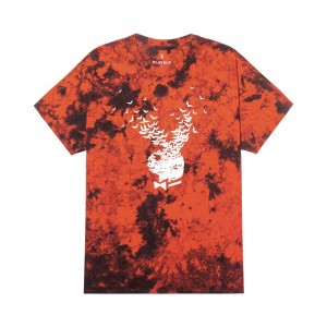 T-shirt Playboy Exploding Bat Tie-Dye Hombre | PLBY-593272
