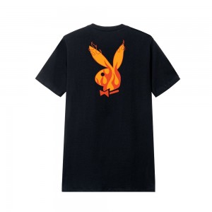 T-shirt Playboy Fire Starter Hombre | PLBY-593146