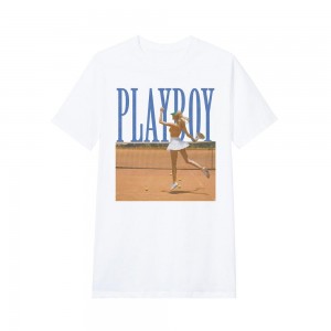 T-shirt Playboy October 2018 Playmate Olga Del Mar Tenis Hombre | PLBY-593143