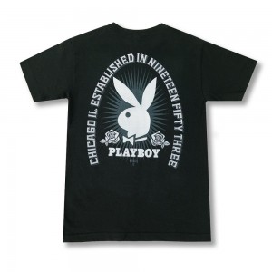 T-shirt Playboy Play Rose Hombre | PLBY-593125