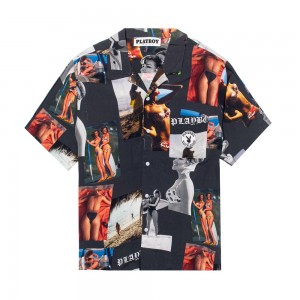 T-shirt Playboy Sandbar Button Up Hombre | PLBY-593258