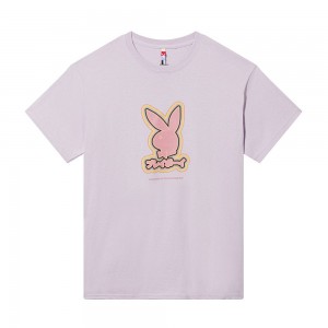 T-shirt Playboy Tokyo Club Logo Orchid Hombre Morados | PLBY-593255