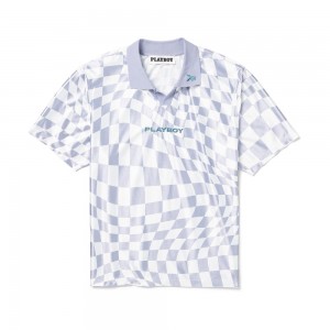 T-shirt Playboy Wavy Hombre | PLBY-593209